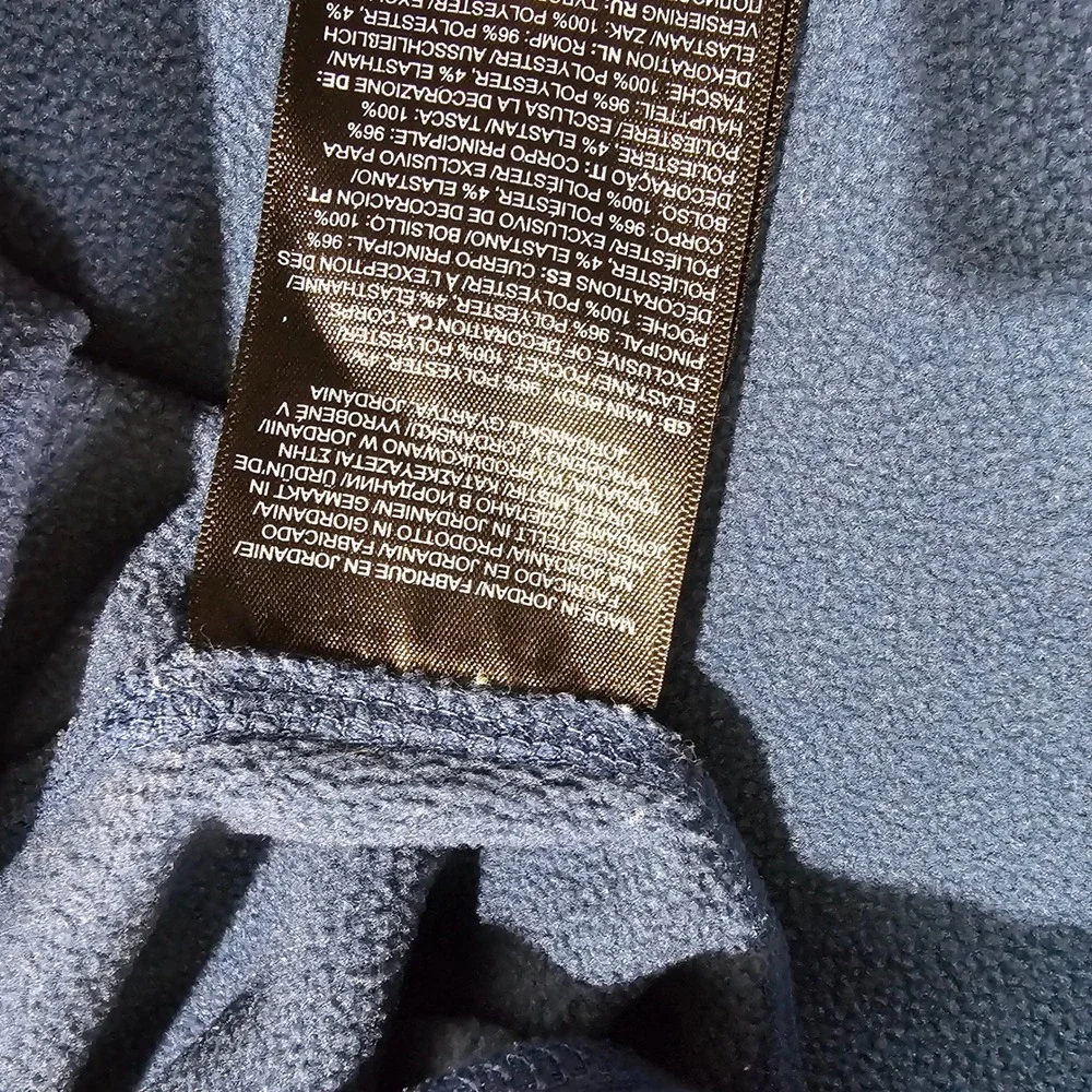 The North‎ Face CanyonlandsHoodie Mens XXL Blue Heathered Fleece Jacket Full Zip